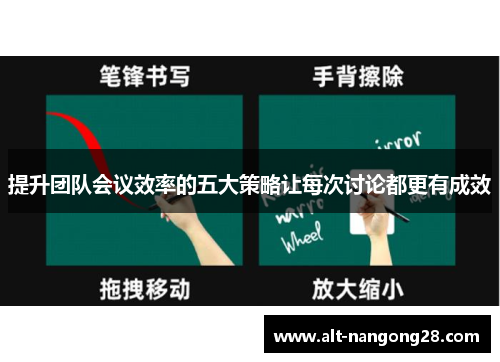 提升团队会议效率的五大策略让每次讨论都更有成效